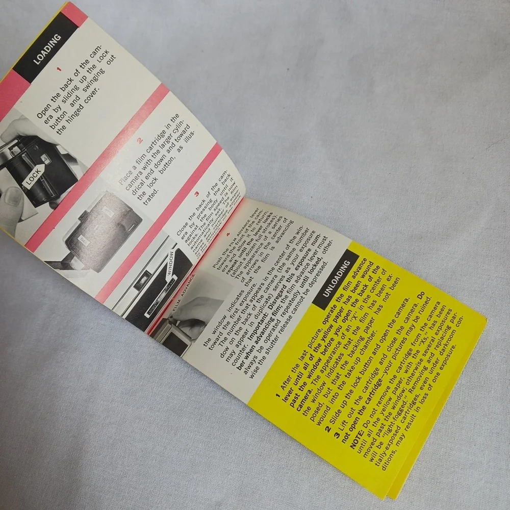 Vintage Kodak Instamatic 304 Camera User Manual Booklet